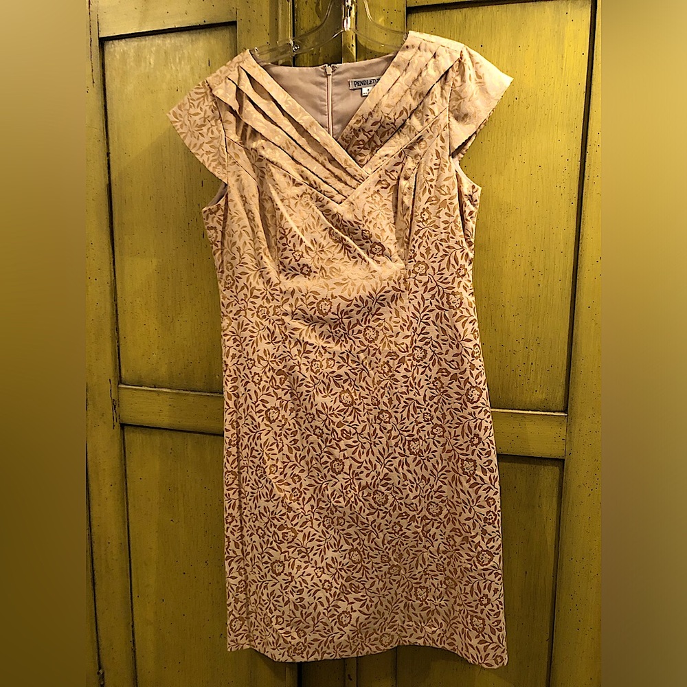 Pendleton gold printed dress